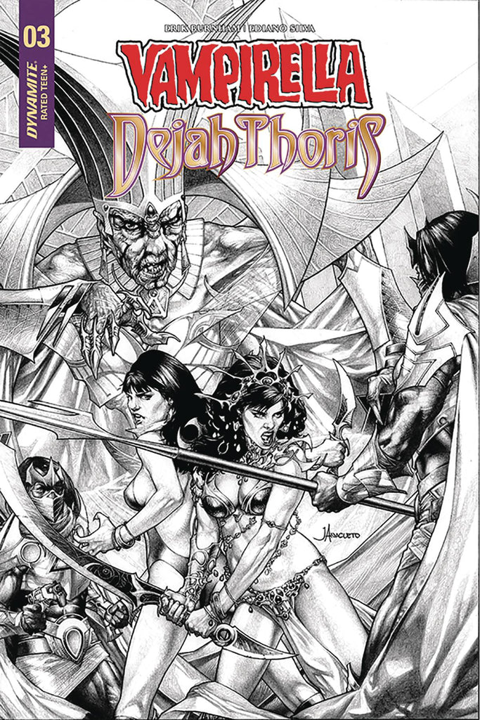 Vampirella Dejah Thoris #3 1/20 Jay Anacleto Black & White Variant