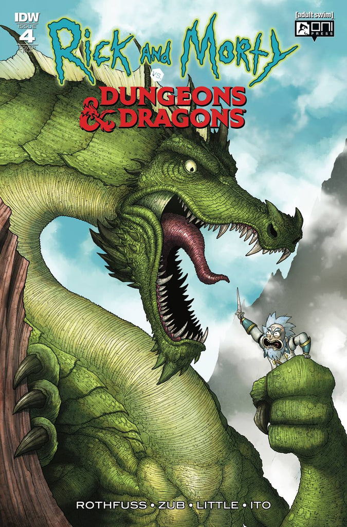 Rick & Morty vs Dungeons & Dragons #4 1/10 Mike Vasquez Variant
