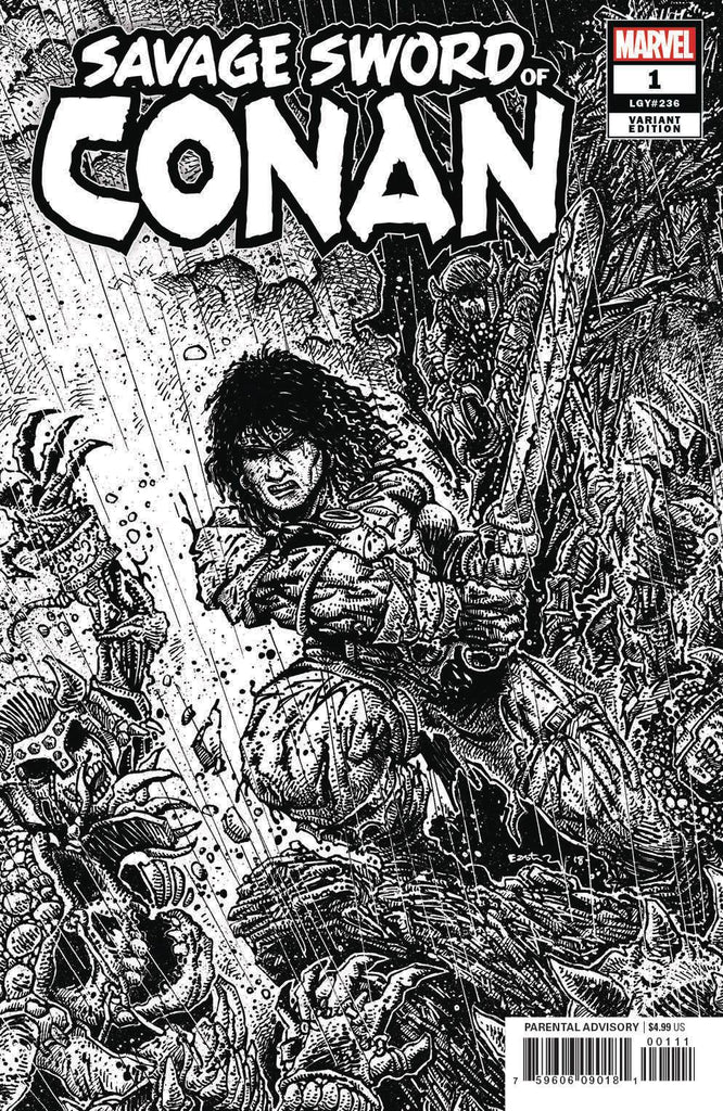 Savage Sword of Conan #1 1/50 Kevin Eastman Black & White Variant