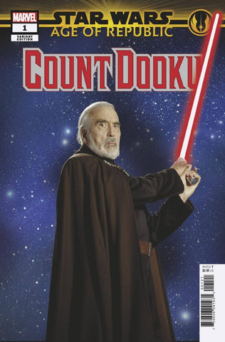 Star Wars Age of Republic Count Dooku #1 1/10 Christopher Lee Movie Photo Variant (Marvel, 2019)