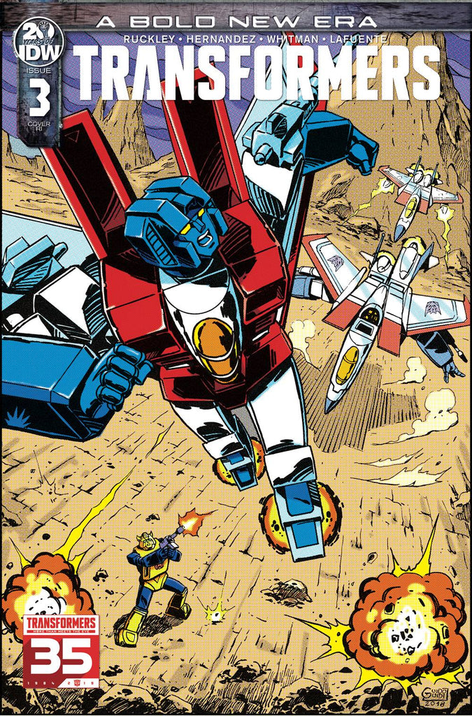 Transformers #3 1/10 Guido Guidi 35th Anniversary Variant
