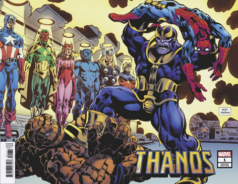 Thanos #1 1/100 Alan Weiss Wraparound Hidden Gem Variant (Marvel, 2019)