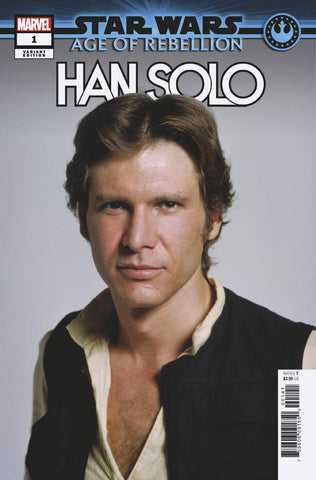 Star Wars Age of Rebellion Han Solo #1 1/10 Harrison Ford Movie Photo Variant (Marvel, 2019)