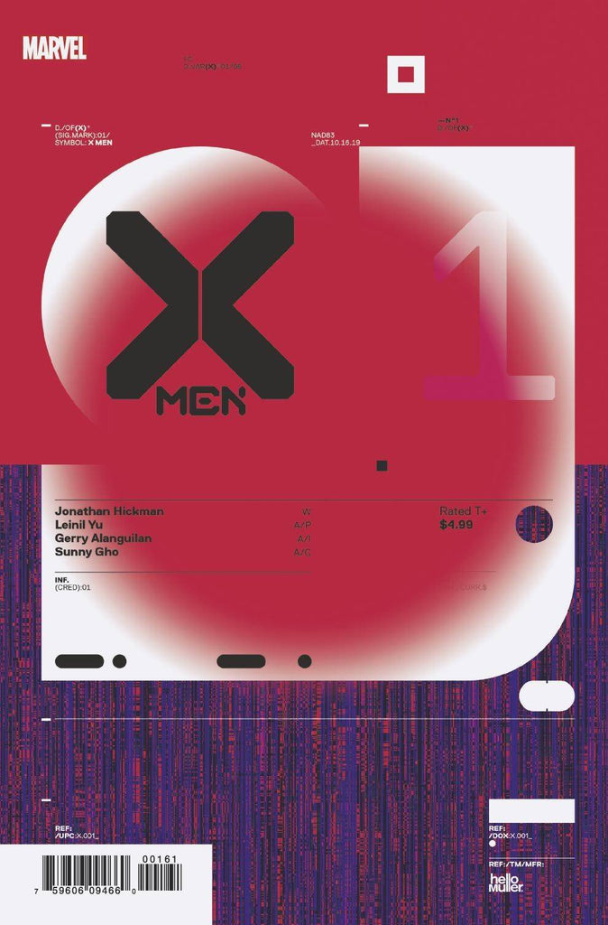 X-Men #1 1/10 Tom Muller Design Variant
