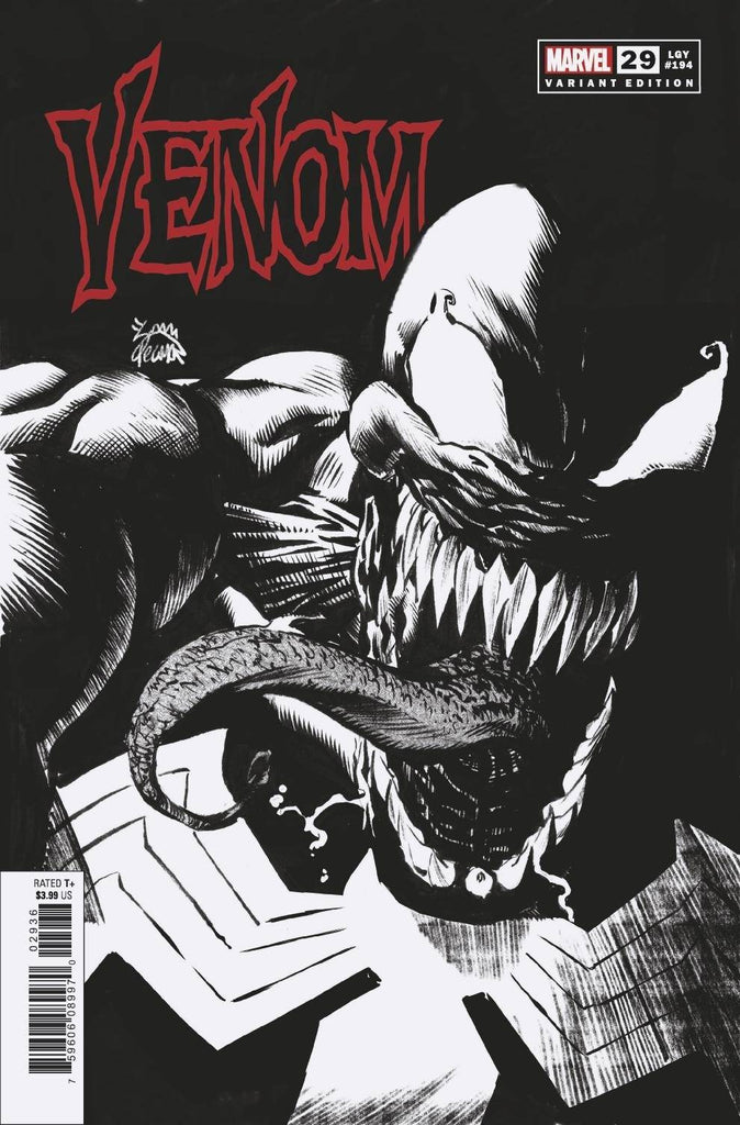 Venom #29 1/25 Ryan Stegman Black & White Variant