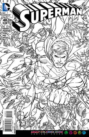 Superman (Vol 3 2011) #48 CVR B Adult Coloring Book Variant