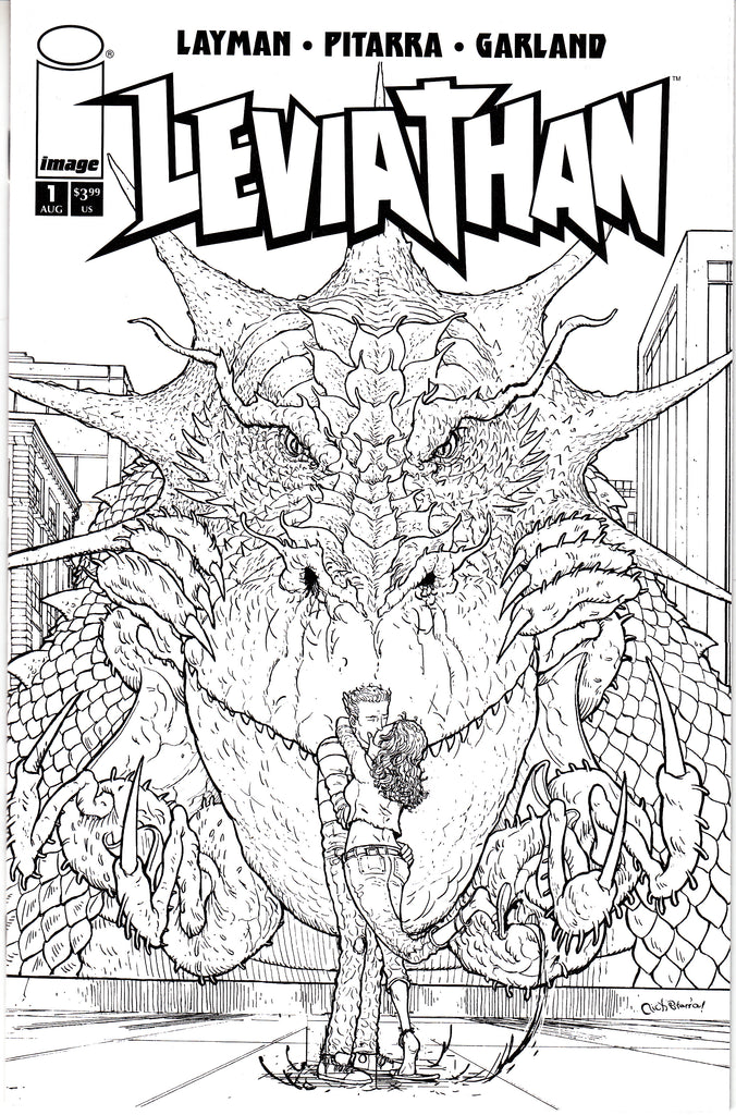 Leviathan #1 1/10 Nick Pittara Black & White Variant