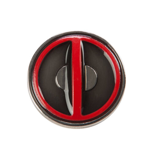 Lapel Pin - Deadpool Logo COLORED Pewter
