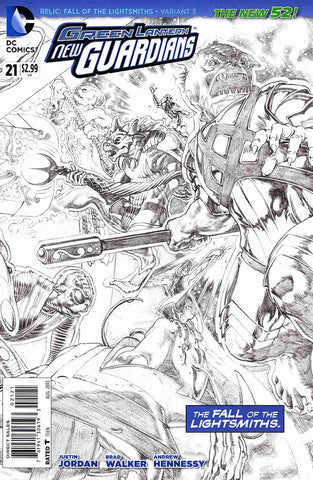 Green Lantern: New Guardians (Vol 1 2011) #21 CVR B B&W Variant