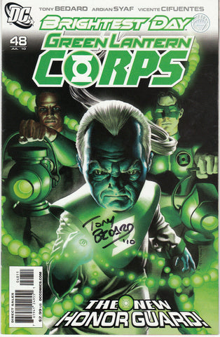 Green Lantern Corps #48 (DC, 2010) - Signed - Tony Bedard