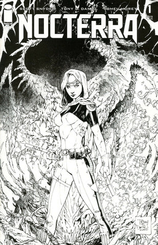 Nocterra #1 1/100 Tony S. Daniel Black & White Variant (Image, 2021)