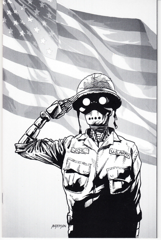 Junkyard Joe #1 Brad Anderson Coliseum of Comics Exclusive Black & White Veteran's Edition Virgin Art Variant (Image, 2022)