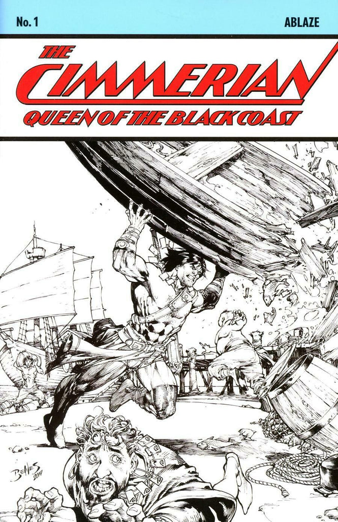 The Cimmerian: Queen of the Black Coast #1 1/10 Ed Benes Action Comics #1 Homage Sketch Variant