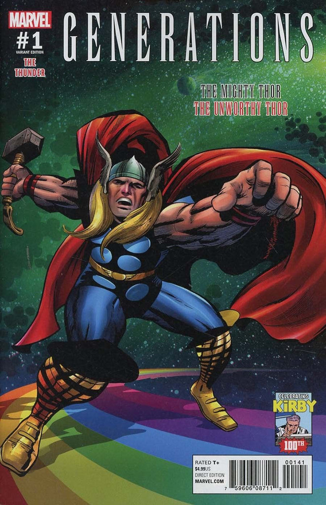 Generations Unworthy Thor & Mighty Thor #1 1/10 Jack Kirby 100th Variant