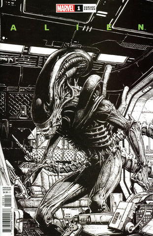Alien #1 David Finch One Per Store Black & White Launch Sketch Variant