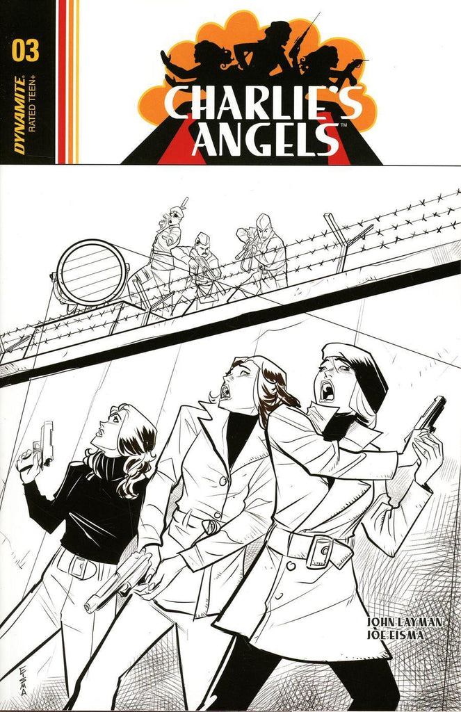 Charlie's Angels #3 1/10 Joe Eisma Black & White Variant