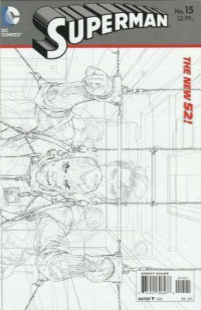 Superman (Vol 3 2011) #15 CVR B B&W Variant