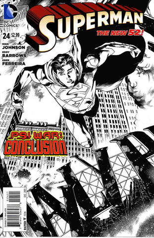 Superman (Vol 3 2011) #24 CVR B B&W Variant