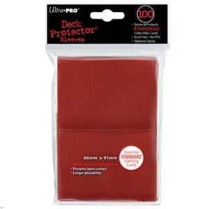 Deck Protector Pack: Red Solid 100ct
